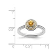 thumbnail image 4 of 1/4 Carat (ctw) Citrine Solitaire Ring in Sterling Silver, 4 of 4
