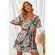 thumbnail image 2 of ABPHQTO Vestido de mujer floral verde con espalda hueca, 2 of 5