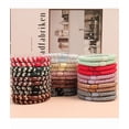 thumbnail image 4 of 10 Pcs Braided Elastic Hair Ties, High Stretch Non Slip Ponytail Holders, Soft No Damage Hair Bands, Dual Use Hair Rings & Bracelets for Thick Thin Straight Curly Hair Women Daily Hair Accessories, 4 of 5