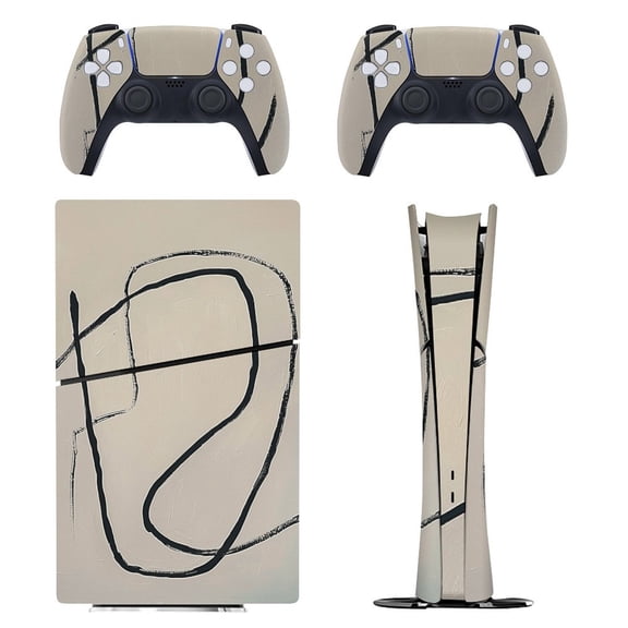Skin Sticker for PS5 Slim Standard PS5 Pro Disc Digital Edition Console and Controllers Decals for Playstation 5 (Boho Koina,PS5 Slim Disc Edition)