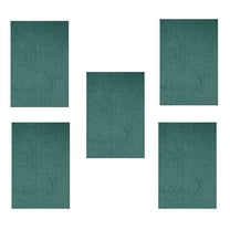 Furnish My Place Modern Plush Solid Teal Color Rug - Pets and Kids Friendly Rug, Indoor/Outdoor Mat, Area Rugs Great for Kids, Pets, Event, Living Room, Made in USA, 1.5' x 2.25' Rectangle - Set of 5