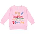 thumbnail image 2 of Inktastic My Nonna and Nonno Love Me Grandchild Toddler Sweatshirt, 2 of 4