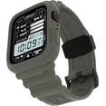 thumbnail image 1 of czcpp-Elkson Designed for Apple Watch Series 9/8/7/6/SE/5/4 [45/44mm], Quattro Pro Series Rugged Military Grade Protective Bumper Case with Strap Bands for iWatch, Stealth Black, 1 of 4