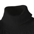 thumbnail image 4 of Men's Loose Fit Turtleneck Christmas Sweater Casual Knitted Twisted Long Sleeve Pullover Sweaters Top, 4 of 7