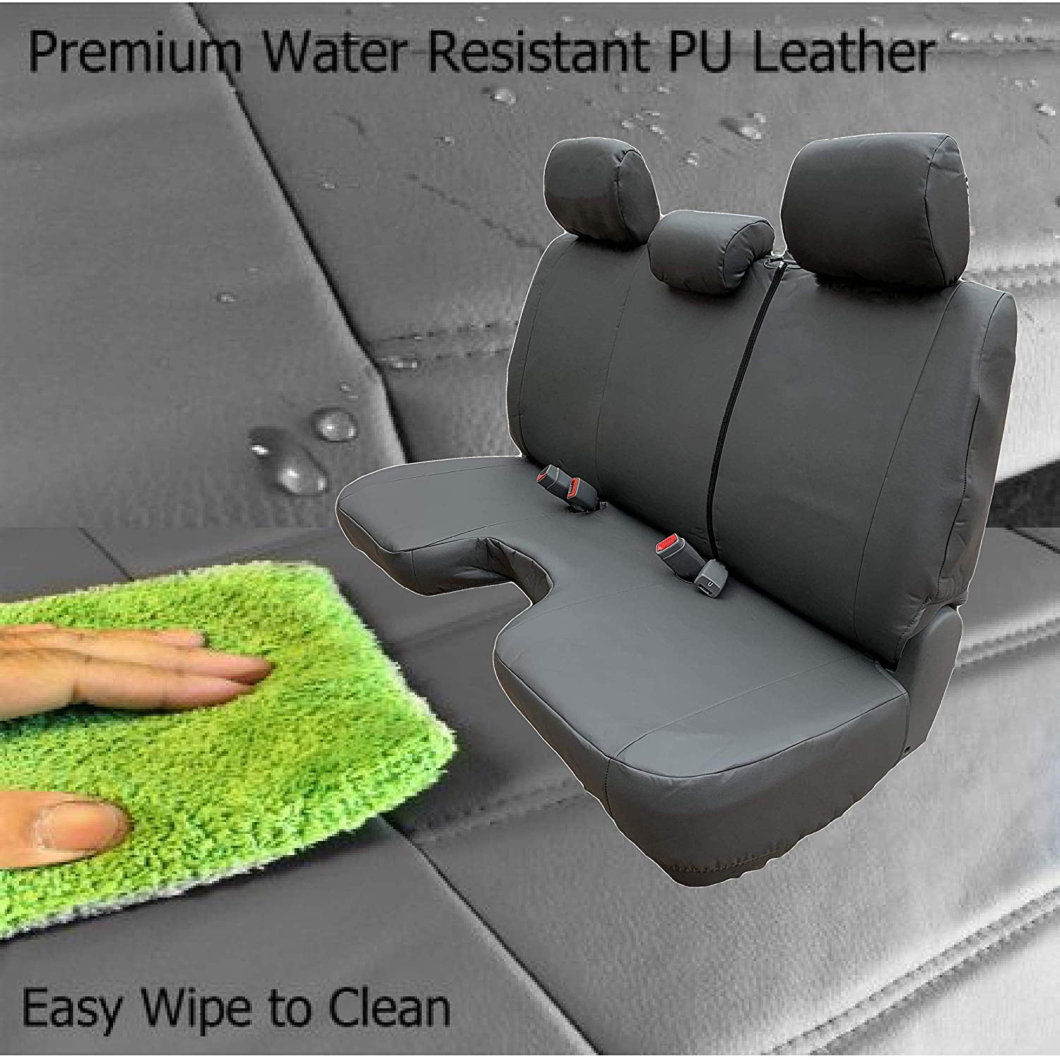 10mm Thick Seat Cover for Toyota Tacoma Regular Cab Solid Bench Three