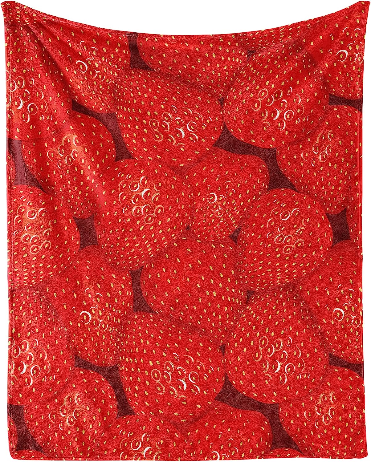 Strawberry Blanket Gifts, 40"x50" Fleece Blanket Lightweight, Soft