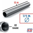 thumbnail image 3 of Tubo redondo de acero inoxidable K&S de 0,64 cm x 30 cm, 3 of 4
