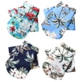 thumbnail image 1 of Conjunto de camisetas de verano para mascotas, camisetas florales de estilo hawaiano para perros, camisetas con estampado hawaiano para mascotas, ropa fresca transpirable para mascotas MFZFUKR XL, 1 of 8