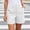 (Fashion 24)White, variant on Aimik Women's High Waisted with Pockets Casual Twill Workwear Stretchy Waisted Solid Straight Leg Shorts for Summer