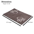 thumbnail image 4 of Internet's Best Chenille Dog Doormat - 35" x 25" - Grey, 4 of 8