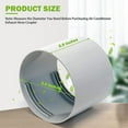 Portable Air Conditioner Exhaust Hose Coupler Window Adapter 5.9Inch