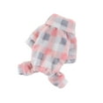 thumbnail image 2 of Walbest Dog Pijamas for Small Dog Girl Heart Flannel Puppy Pjs Fleece Dog Pajama Jammies Winter Warm Dog Clohtes with Legs Pet Doggie Onesies Jumpsuits Coat, Pink, S, 2 of 7