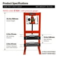 Accreate 12 Ton HFrame Hydraulic Press with Pressure Gauge