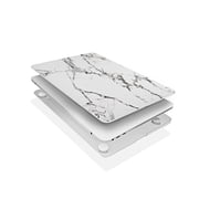 Techprotectus Hardshell Case for Apple 13 MacBook Pro, White Marble