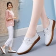 thumbnail image 7 of Sngxgn Women's Slip on Shoes Comfortable Flats Shoes Dress Shoes Work Casual Flats(White,40), 7 of 7