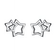 thumbnail image 5 of Pendientes de botón Heldig estrella hueca plata S925, 5 of 5