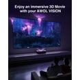 thumbnail image 7 of AWOL VISION DLP Link 3D Glasses, Rechargeable Active Compatible with Most DLP LINK 3D Technology Projectors/TVs. (1 Pack), 7 of 7