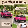thumbnail image 4 of UBesGoo Licensed Lexus 24V Powered Ride on Car Toy for Kids, Electric Car with Remote Control, LED Lights, Bluetooth, Age 3+, Pink, 4 of 8