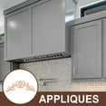 thumbnail image 3 of Masteelf Elegant Khaki Wood Appliques for Furniture with Carved Design and Easy Installation 12x12 Inches, 3 of 8
