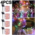 thumbnail image 1 of Luces Cadena Solares Lámpara Hadas Alambre Cobre Impermeable (multicolor 100LED), 1 of 8