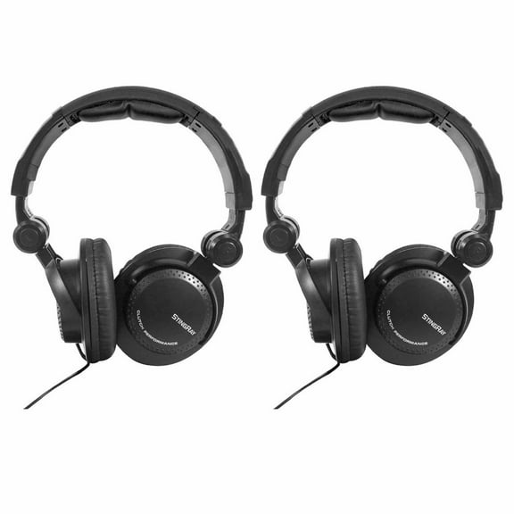 Clutch Stingray Foldable DJ Headphones with Comfort Cushions Dual Package