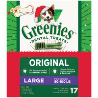 GREENIES Holiday Limited Edition Packaging Large Dog Dental Treats, 17-Count, 27 oz. Box