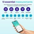 thumbnail image 5 of Etekcity Body Fat Scale, Digital Smart Bathroom Scale for weight body fat, BMI and Weight Loss, Sync 13 Data with Other Fitness Apps, 400 lbs Capacity, 11.8x11.8 Inch, Black, 5 of 11