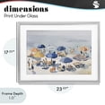 thumbnail image 4 of Stupell Industries Contemporary Summer Fun Beach Crowd Gray Framed Print Under Glass, 23 x 17, by Jacky Ngan, 4 of 8