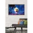 thumbnail image 2 of PD Moreno - Fine Art - Yoga Moonlight Beach Wall Poster, 22.375" x 34" Framed, 2 of 6