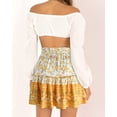 thumbnail image 2 of Floral Print High Waist Ruffle Mini Skirt - Perfect for Summer Beach, 2 of 5