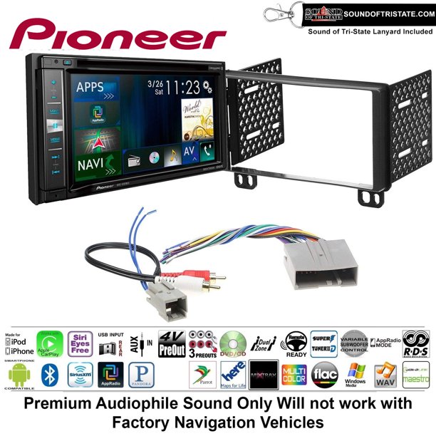 Pioneer AVIC-5201NEX Double Din Radio Install Kit w/Navigation Apple