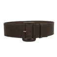 thumbnail image 2 of Women's 3" Wide High Waist Fashion Stitch Rectangular Leather Belt, 2 of 3