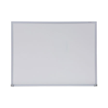 Universal UNV43622 24 in. x 18 in. Melamine Dry Erase Board with Anodized Aluminum Frame - White Surface