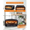 thumbnail image 2 of Commercial Chef Indoor Electric Pizza Oven, 1800W Countertop Oven with 0.7 cu. ft. Capacity, Indoor Cooker for Up To 14.6" Pizzas, CHPOV14B, 2 of 7