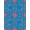 Blue Pink Green, Pattern 7, variant on ODIKA 8'x10' Washable Area Rug Pink Whimsical Vine Border Blush Dorm Pastel Nursey Oushak Refined for King Size Bedroom Under Bed, Master Suite, Non-Shedding, Easy Care