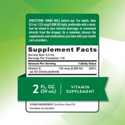 Vitamin D3 5000 IU | 2 fl oz Liquid | For Men and Women | by Natures Truth