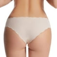 thumbnail image 6 of Sunvit-Panties Juniors Seamless Bikini Panties Beige Size M - Breathable Nylon Spandex, No Panty Lines, Scalloped Edge, All-Day Comfort for Daily Wear, 6 of 8