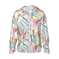thumbnail image 2 of Lsque Abstract Marble Texture UPF 50+ Lightweight Sun Protection Men's Women's Long Sleeve Shirt, Hoodie Performance -Large, 2 of 9