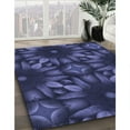 thumbnail image 2 of Ahgly Company Indoor Square Patterned Slate Blue Area Rugs, 4' Square, 2 of 6