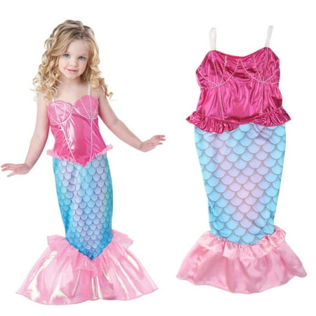 

Nokiwiqis Kids Girls Sleeveless Dress Ruffle Gradient Bikini Swimsuit