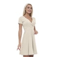 thumbnail image 1 of Women’s A Line Art Deco Summer Dress, Retro Triangle Arrangement, Cross Wrap V Neck, 6 Sizes, by Ambesonne, 1 of 2