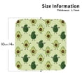 thumbnail image 2 of Leather Coasters with Heat-resistant for Drinks, Funny Avocado Green Cup Coasters Cup Pad Mat for Tabletop Protection, Coffee Table, Office Desk and Housewarming Gift, 2 of 5