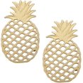 thumbnail image 1 of 2Pcs Gold Pineapple Cast Iron Trivet with Rubber Feet,Heat-insulation Hot Pot Pads,Gold, 1 of 5