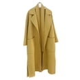 thumbnail image 1 of Guardurnaity Otoño Invierno frente abierto abrigo boda fiesta ceremonia niñas cálido cárdigan manga larga solapa ropa con bolsillos laterales ropa Abrigos y chamarras Amarillo S Guardurnaity AP013494-07, 1 of 6