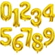 thumbnail image 1 of Globos de aluminio con números para niños y adultos, globo de helio con figuras de Números de Oro rosa y plata, decoración de cumpleaños y boda, suministros para fiestas, 32/40 pulgadas, 1 of 4
