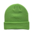 thumbnail image 2 of ZQUUVOU Beanies Women Satin Lined Beanie Winter Hats For Women Knitting Pile Cap Baotou Hat Green, 2 of 3
