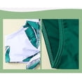 thumbnail image 4 of TAIAOJING Toddler Summer Girls Floral Leaf Print Holiday Green Two Piece Swimwear Swimsuit Bikini For 5-6 Years, 4 of 6