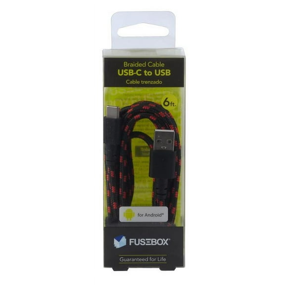 E Filliate 257692 6 ft. USB-C Braided Cable
