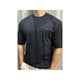 thumbnail image 1 of Camiseta de algodón de manga corta para hombre y mujer, transpirable, con hombros caídos, cuello redondo y estampado elegante en el pecho, tela preencogida para gimnasio, exteriores, playa, ropa infor, 1 of 6