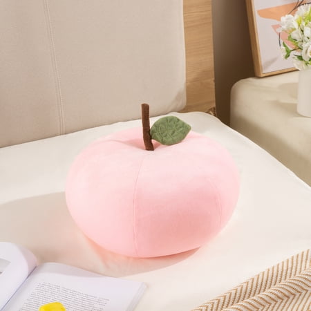 Throw Pillows 11.8 Inch Apple Decorative Plush Funny Fruit Stuffed Cushions Toy Seat Pad for Couch Chair Floor Sofa Pink Throw Pillows 11.8 Inch Apple Decorative Plush Funny Fruit Stuffed Cushions Toy Seat Pad for Couch Chair Floor Sofa Pink
